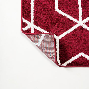 Tumbling Blocks Modern Geometric Area Rug 2